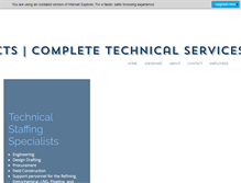 Tablet Screenshot of ctstechnical.com